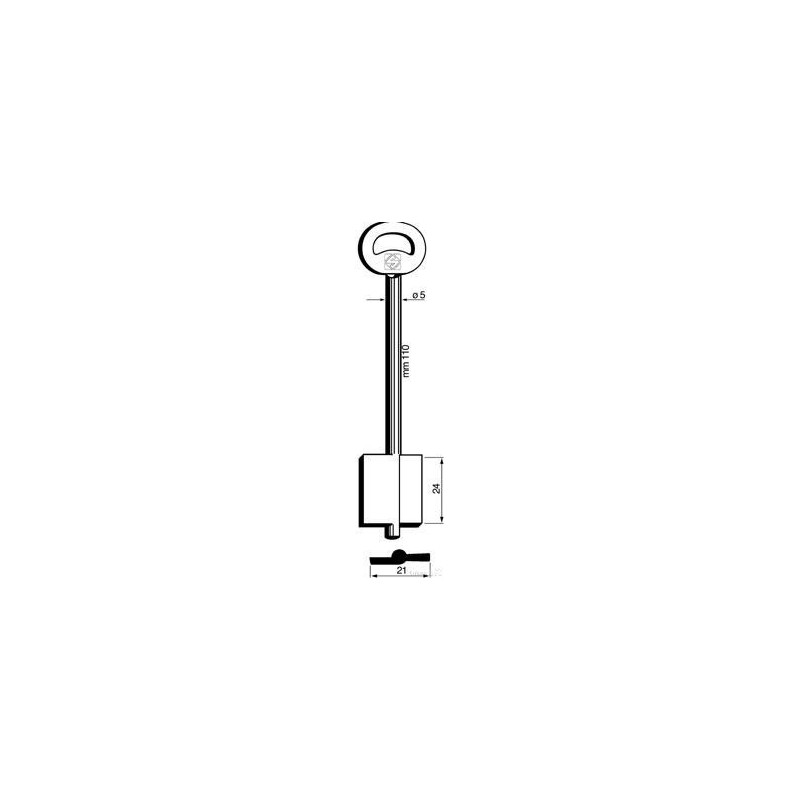CLE COFFRE-FORT           L110