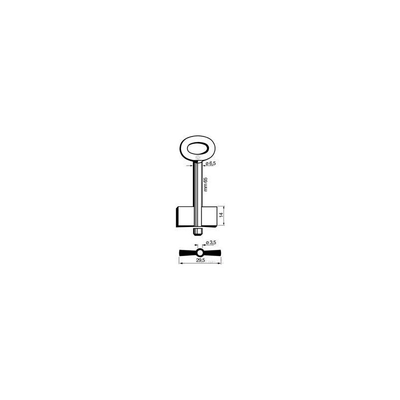 CLE COFFRE-FORT            L65