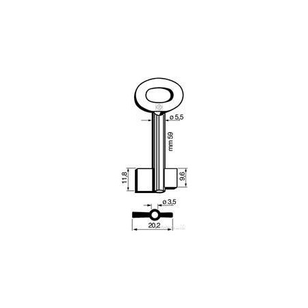 CLE COFFRE-FORT FOREE