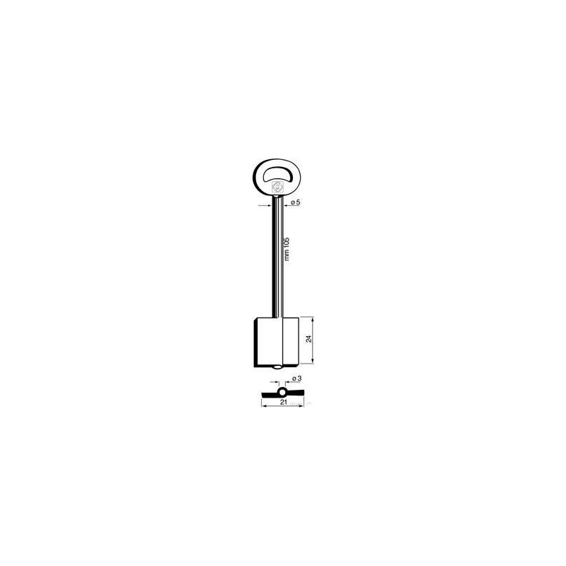CLE COFFRE-FORT FOREE     L105