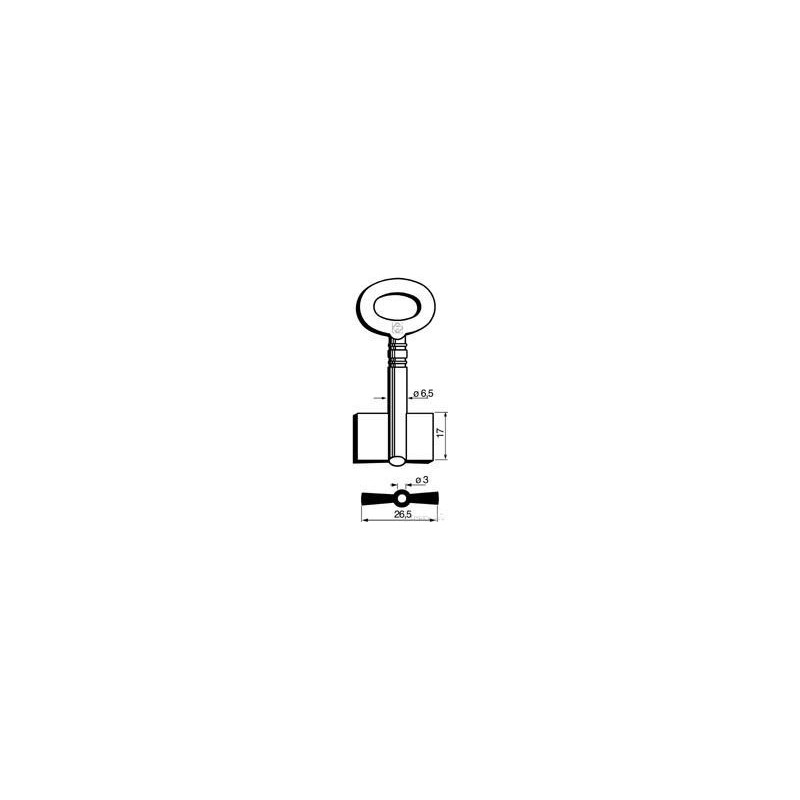 CLE COFFRE-FORT FOREE