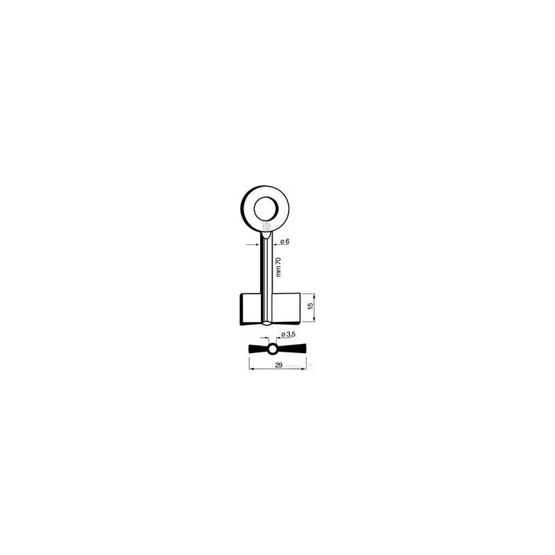 CLE COFFRE-FORT FOREE