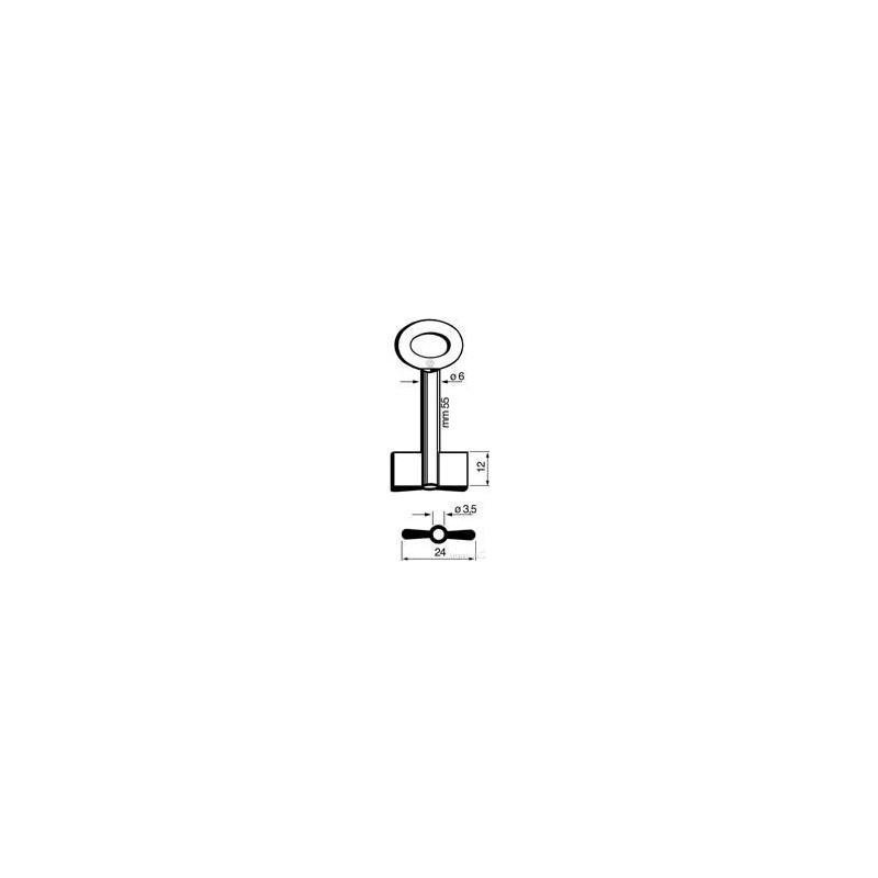 CLE COFFRE-FORT FOREE L55