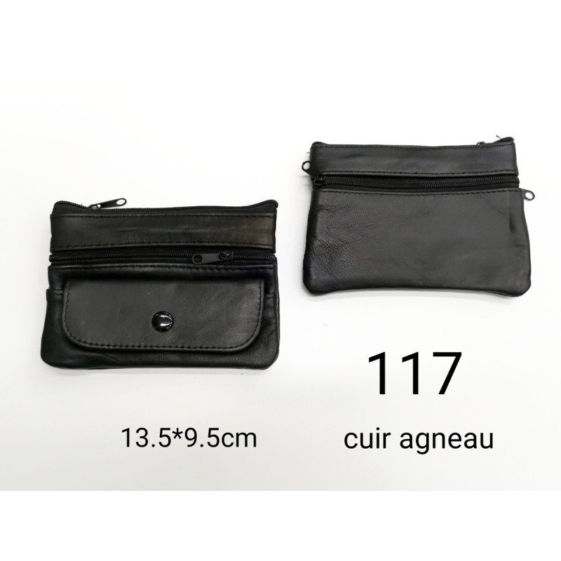 PORTE MONNAIE 117 CUIR AGNEAU