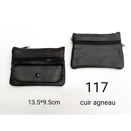 PORTE MONNAIE 117 CUIR AGNEAU