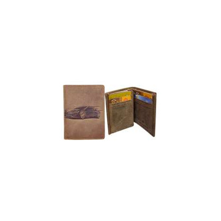 PORTE FEUILLE CUIR VACHETTE GRAVE