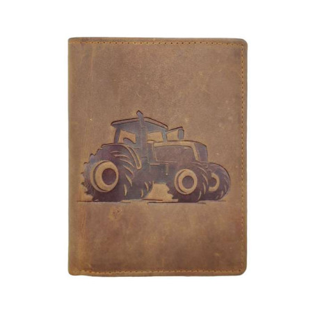 PORTE FEUILLE CUIR VACHETTE GRAVE