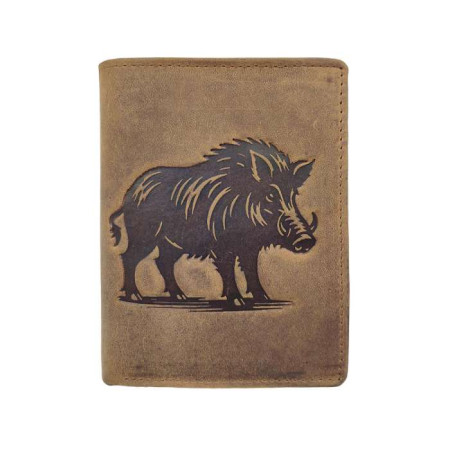 PORTE FEUILLE CUIR VACHETTE GRAVE