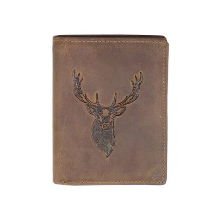 PORTE FEUILLE CUIR VACHETTE GRAVE