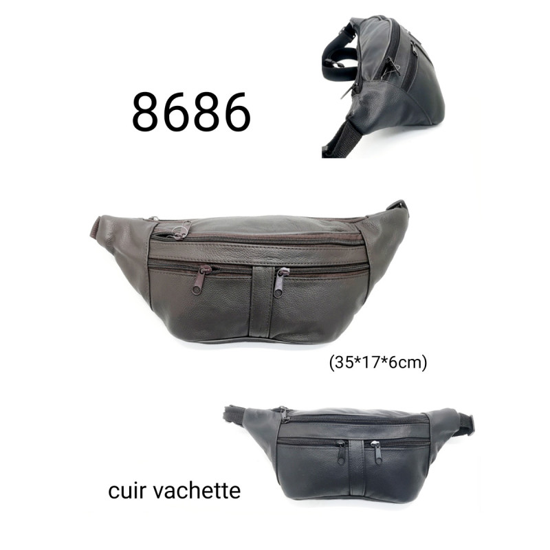SAC BANANE CUIR 8686