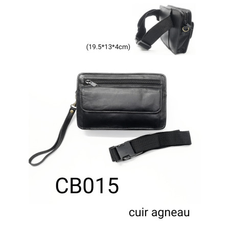 POCHETTE CUIR + SANGLE CB015